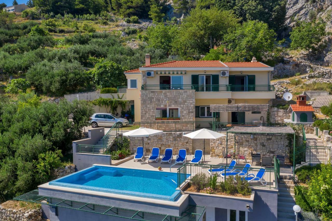 Villa Makar,Heated Pool,Gym,Grill,Seaview Makarska Kültér fotó